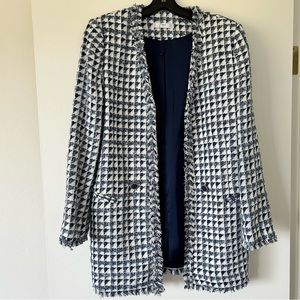Mango Tweed Blazer, Size S